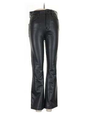 MOTHER The Hustler Faux Leather Flare Pants Size 27